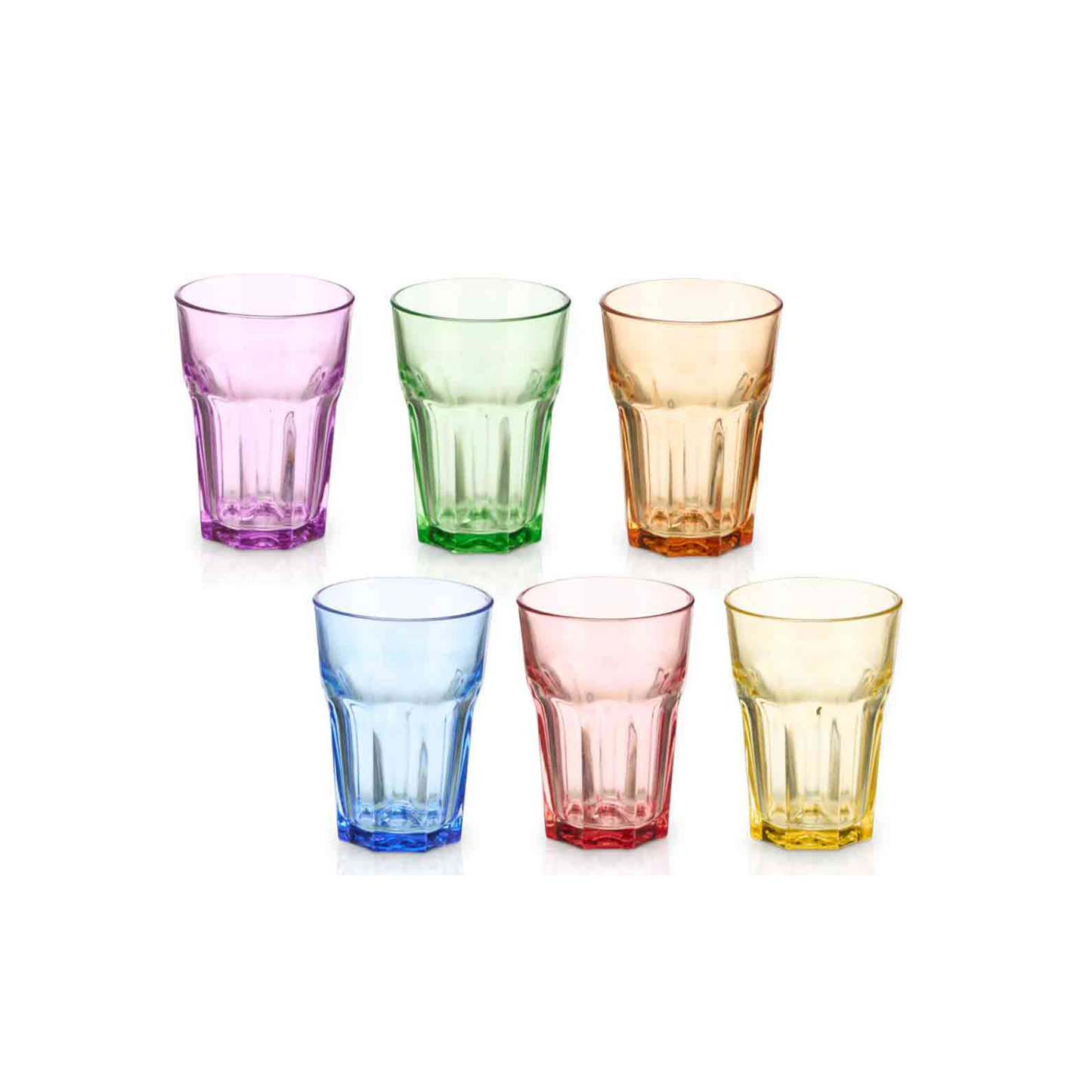 S6 GLASS CRYSTAL 360 ML ASSORTED COLORS