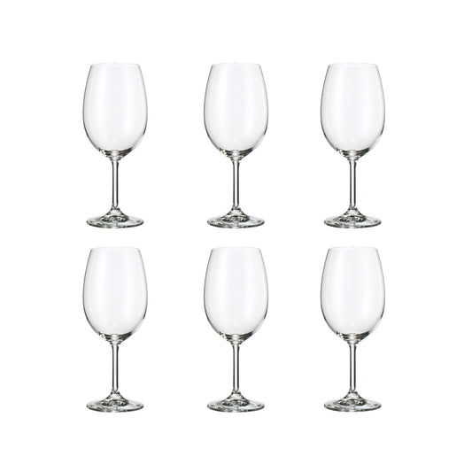 S6 RED WINE 450 ML BOHEMIA CRISTALLIN