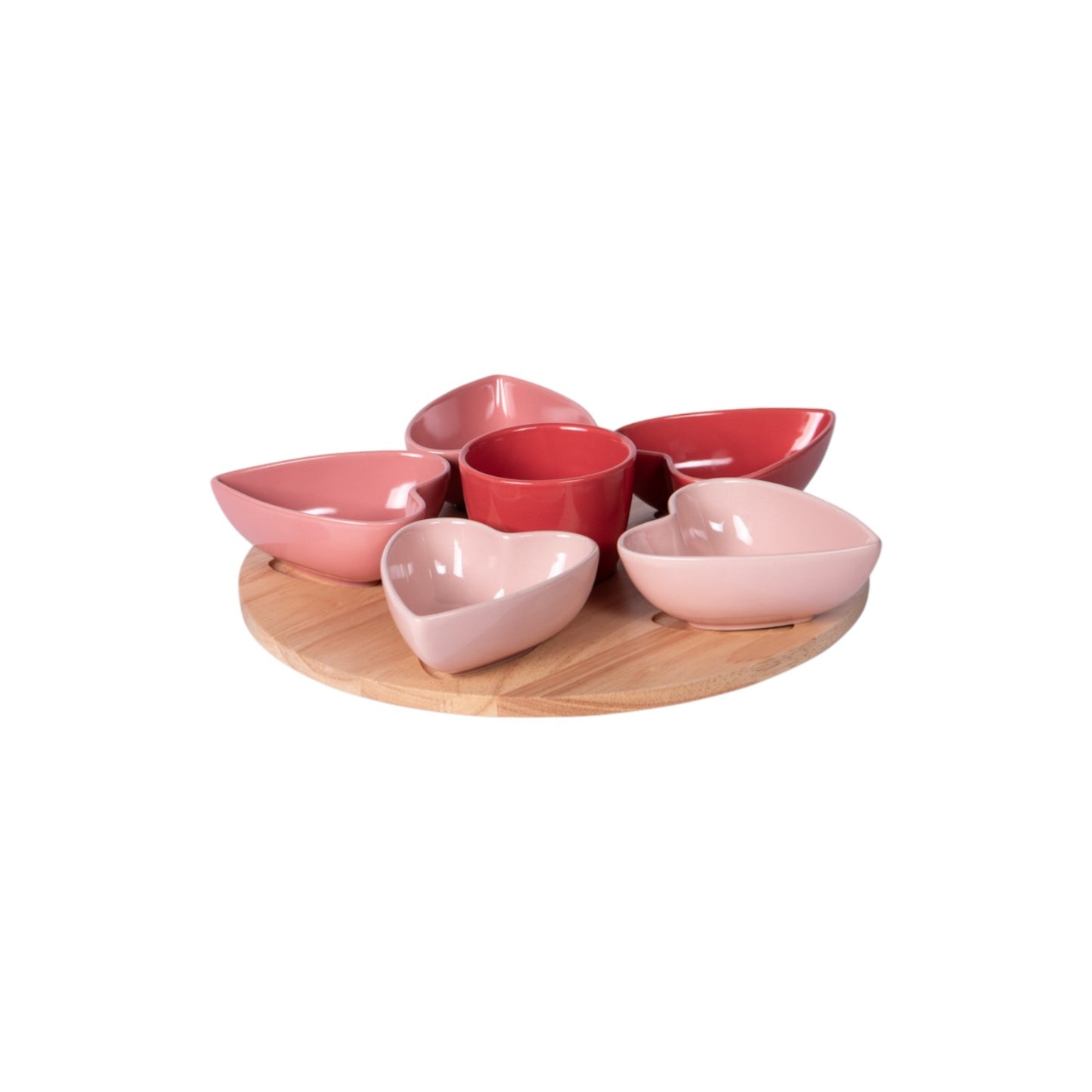 S7 SERVING TRAY WITH BOWLS HEART