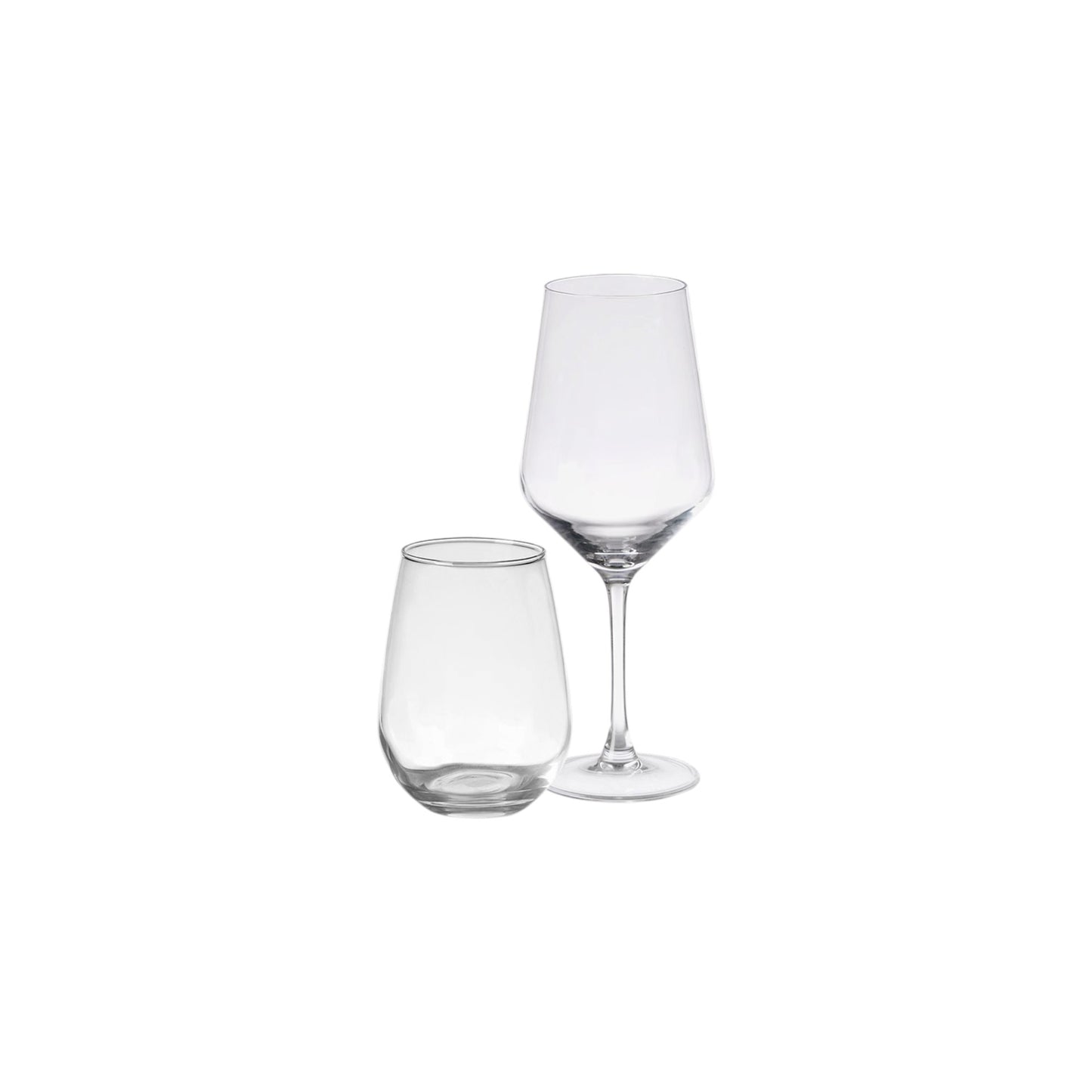 S8 GLASS TUMBLER 480 ML AND WINE 620 ML
