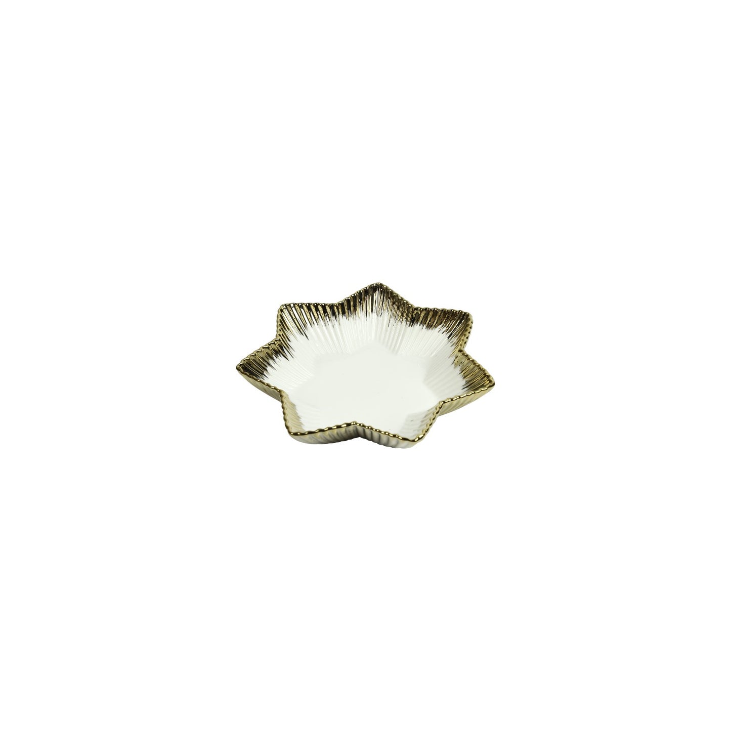 SERVING BOWL TIFFANIE WHITE AND GOLD