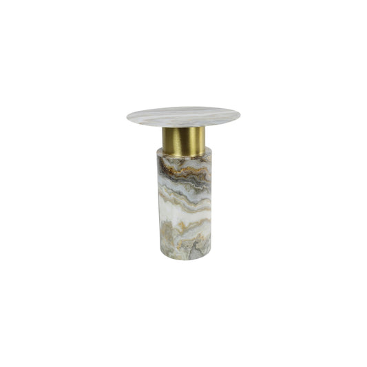 SIDE TABLE LIVA MARBLE BROWN