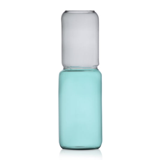 SMOKE PETROL BLUE VASE