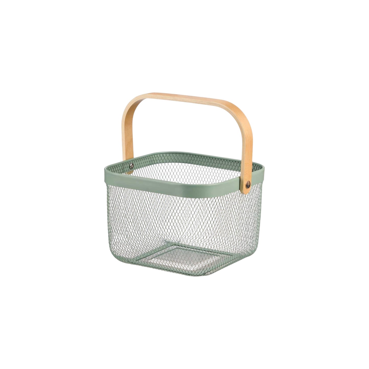 SQUARE BASKET WITH HANDLE