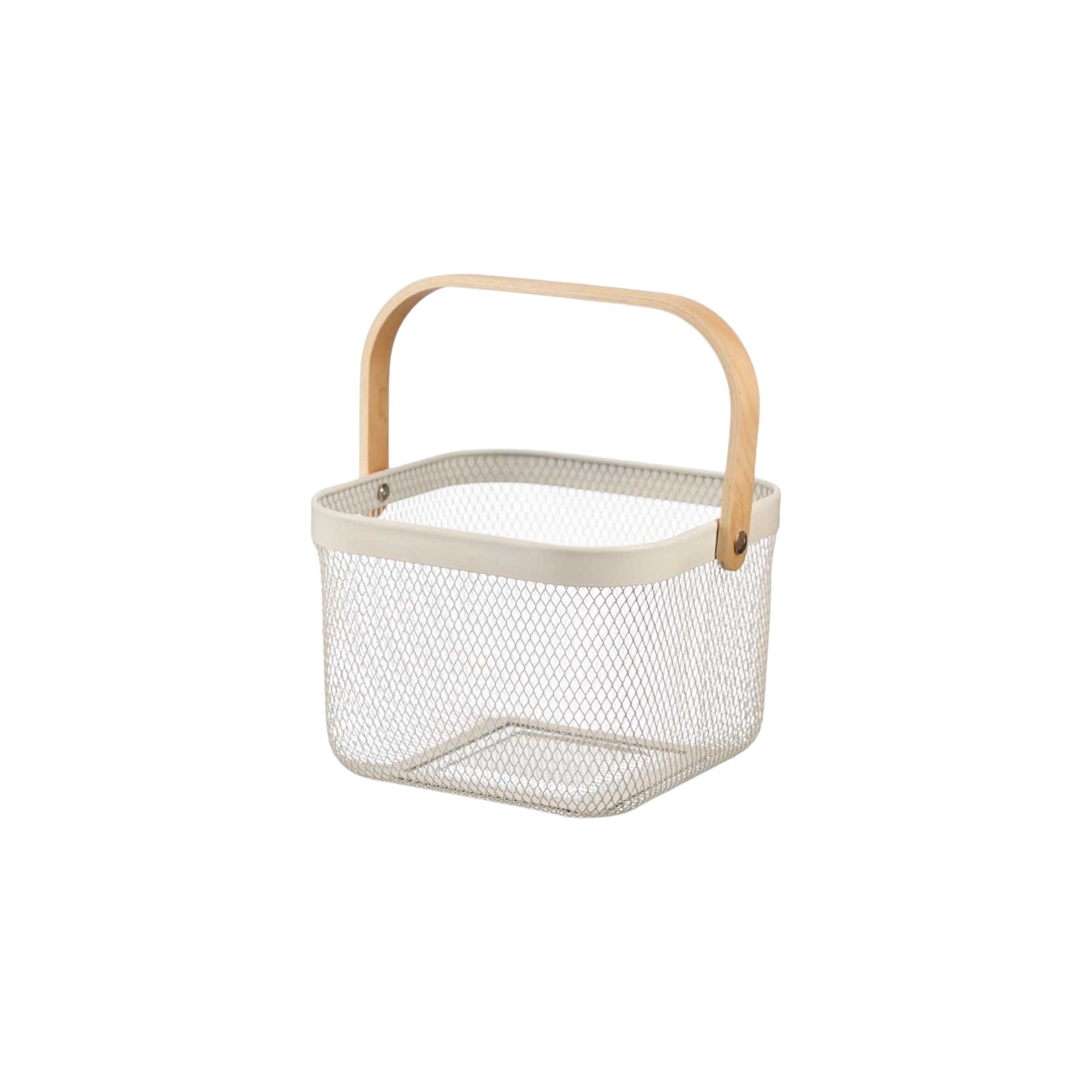 SQUARE BASKET WITH HANDLE