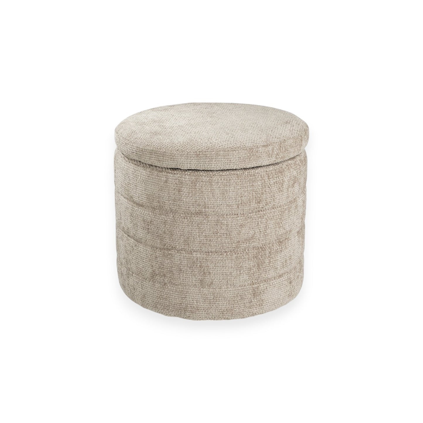 STORAGE POUF LIGHT GREY