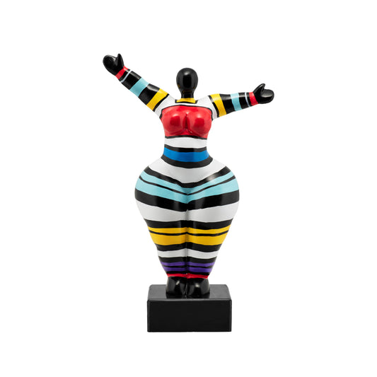 STRIPED SCULPTURE 34 X 22 X 12 CM