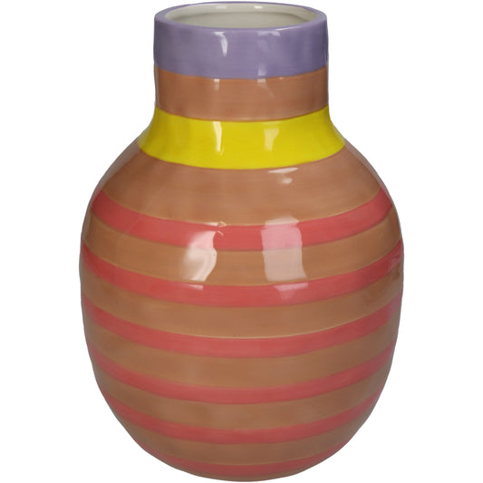 STRIPE VASE PINK