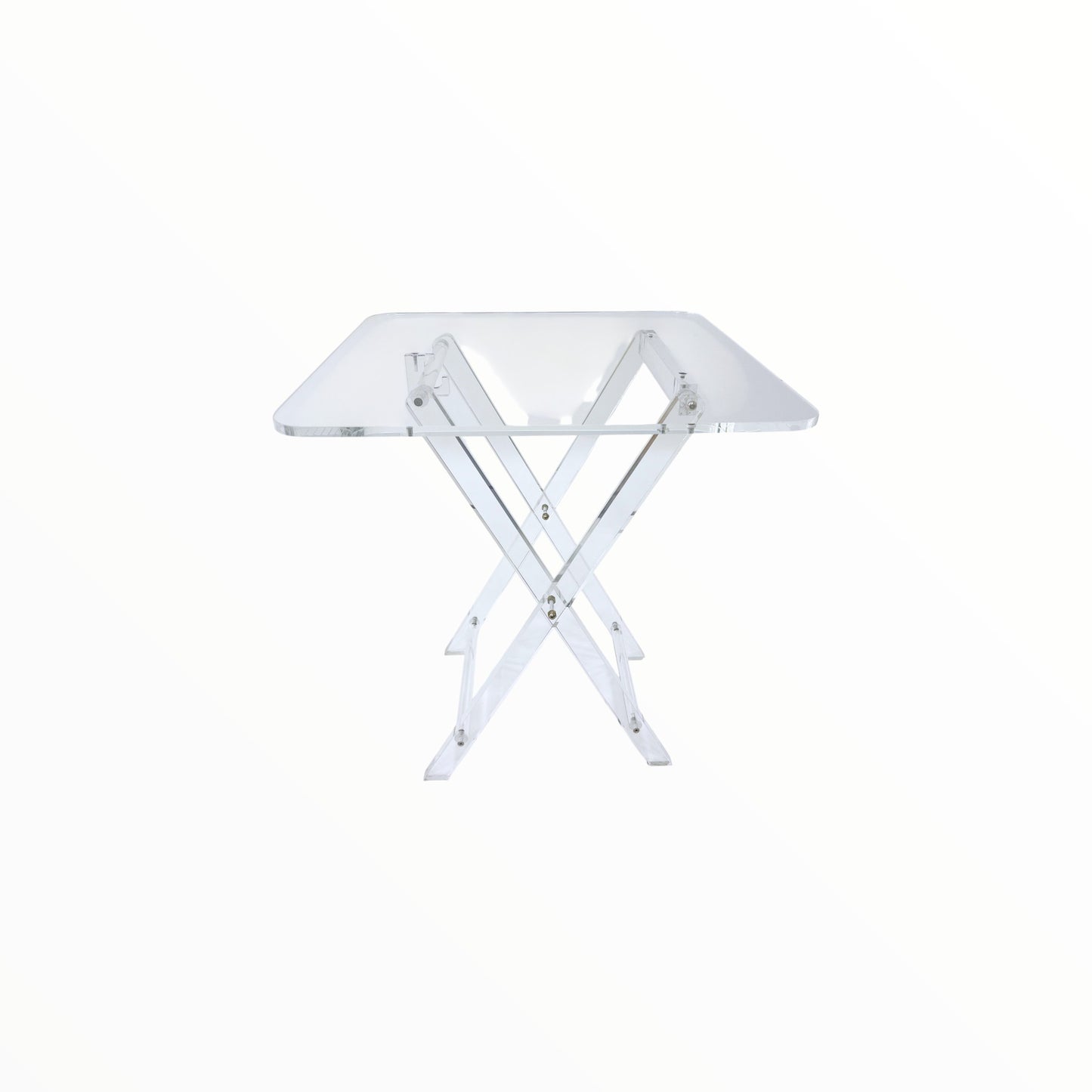 TABLE PLIANTE  8 MM TRANSPARENT