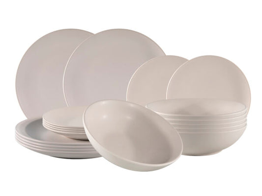 S18 TABLEWARE SET MATT WHITE