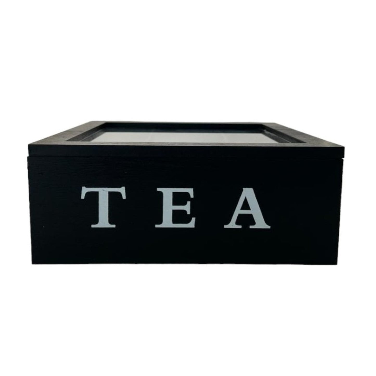 TEA BOX WOOD WITH 9 COMPARTMENTS