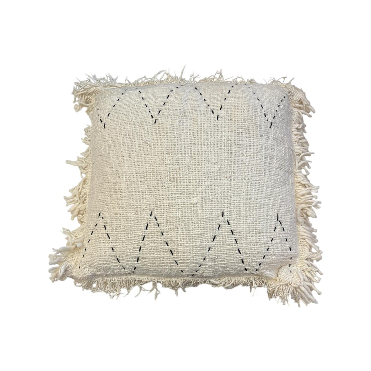 THIN LINEN FRINGE PILLOW