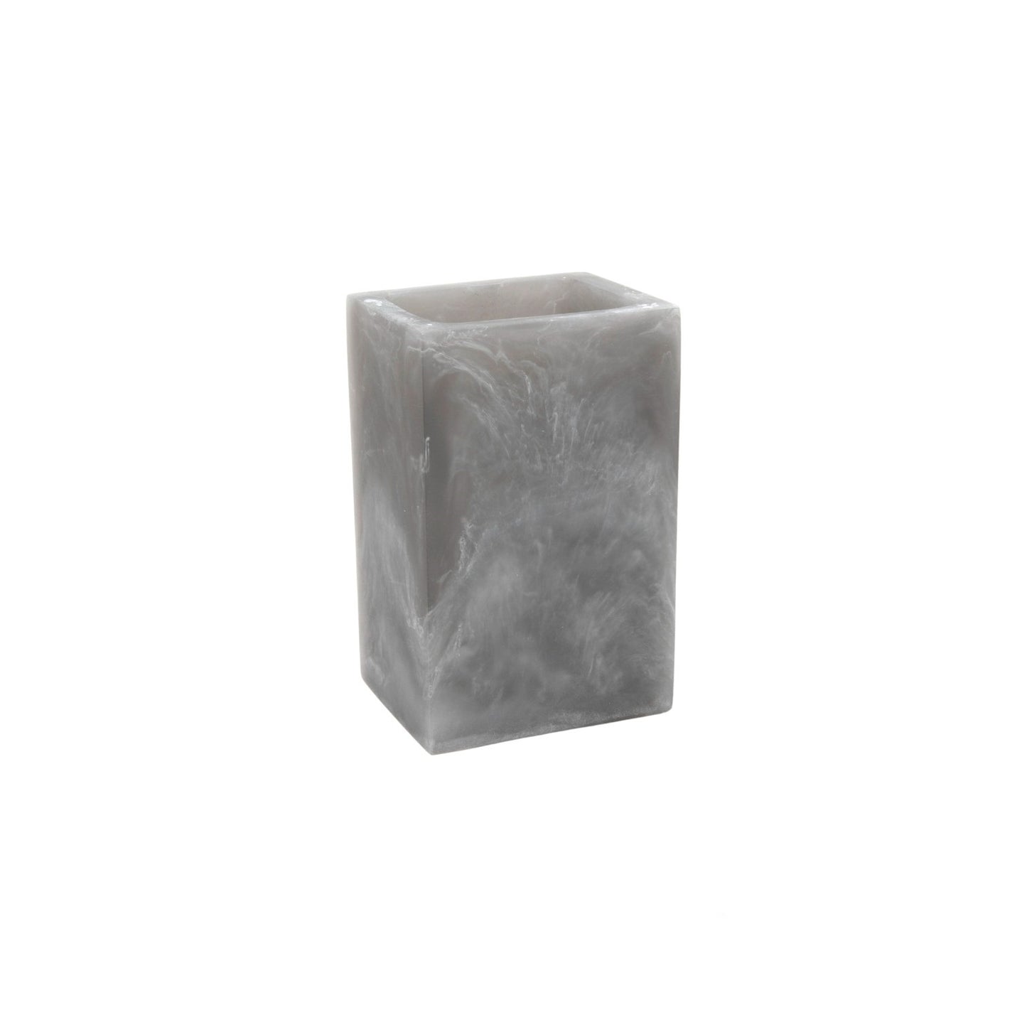 TOOTHBRUSH CUP FROSTED MARBLE GREY