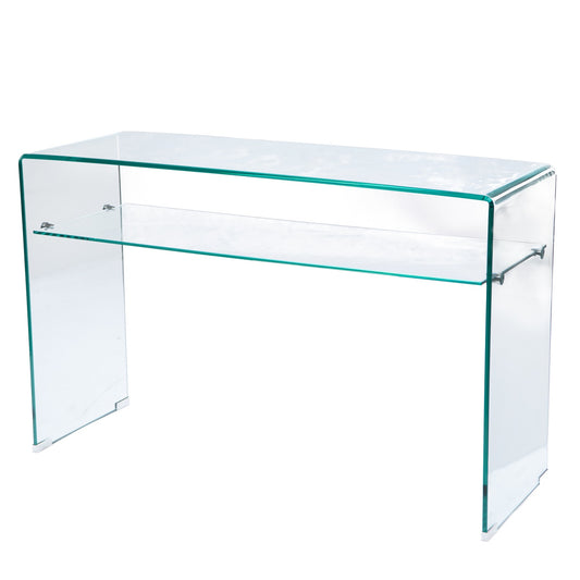 TRANSPARENT GLASS CONSOLE