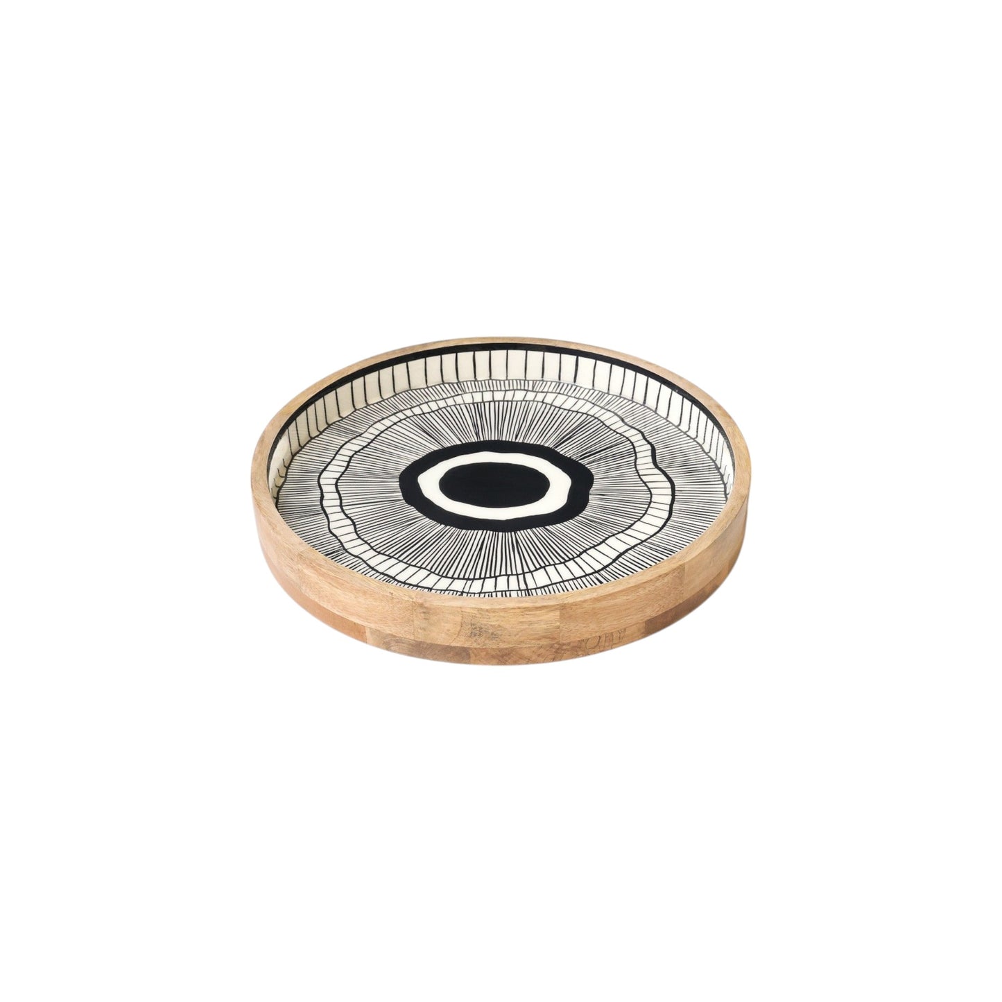 TRAY ETHNIC WOOD NATURAL