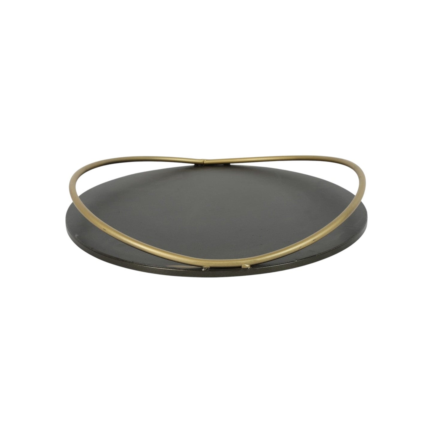 TRAY ROUND ROSALIE BRONZE GOLD