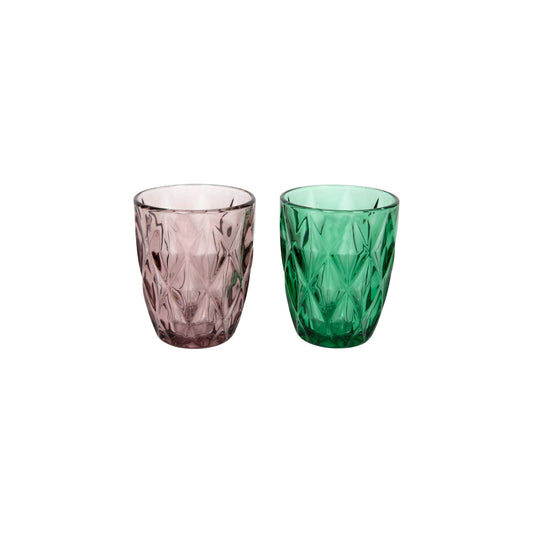 TUMBLER GLASS RELIEF 280 ML
