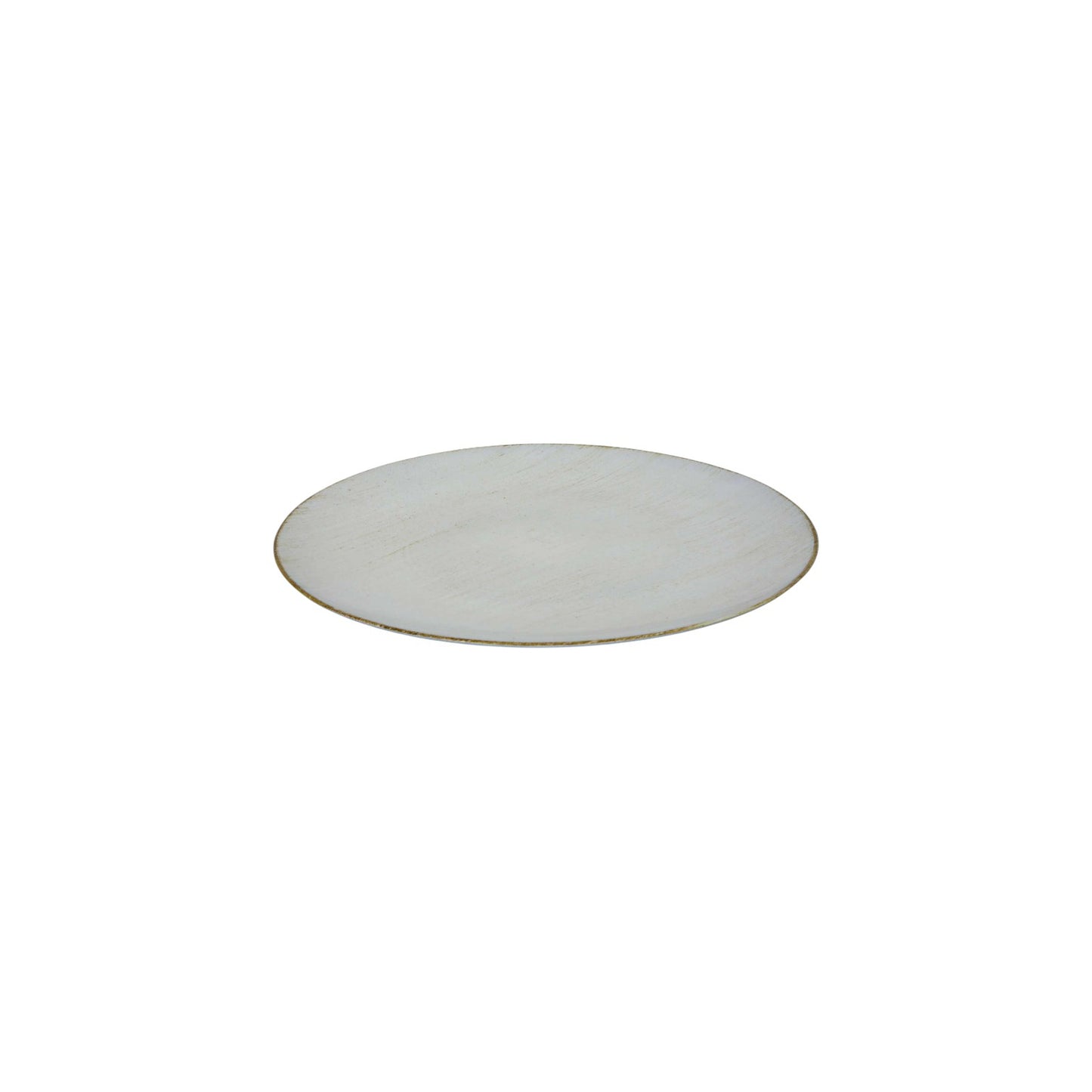 UNDER PLATE ANTIQUE WHITE D 40 CM