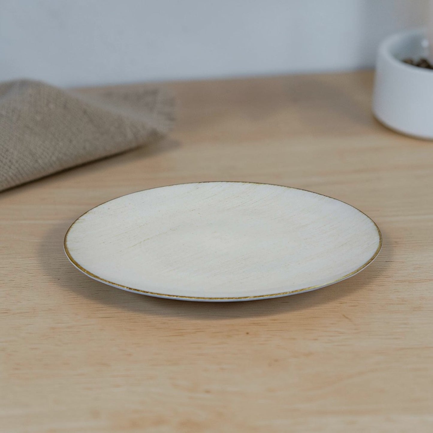 UNDER PLATE ANTIQUE WHITE D 40 CM