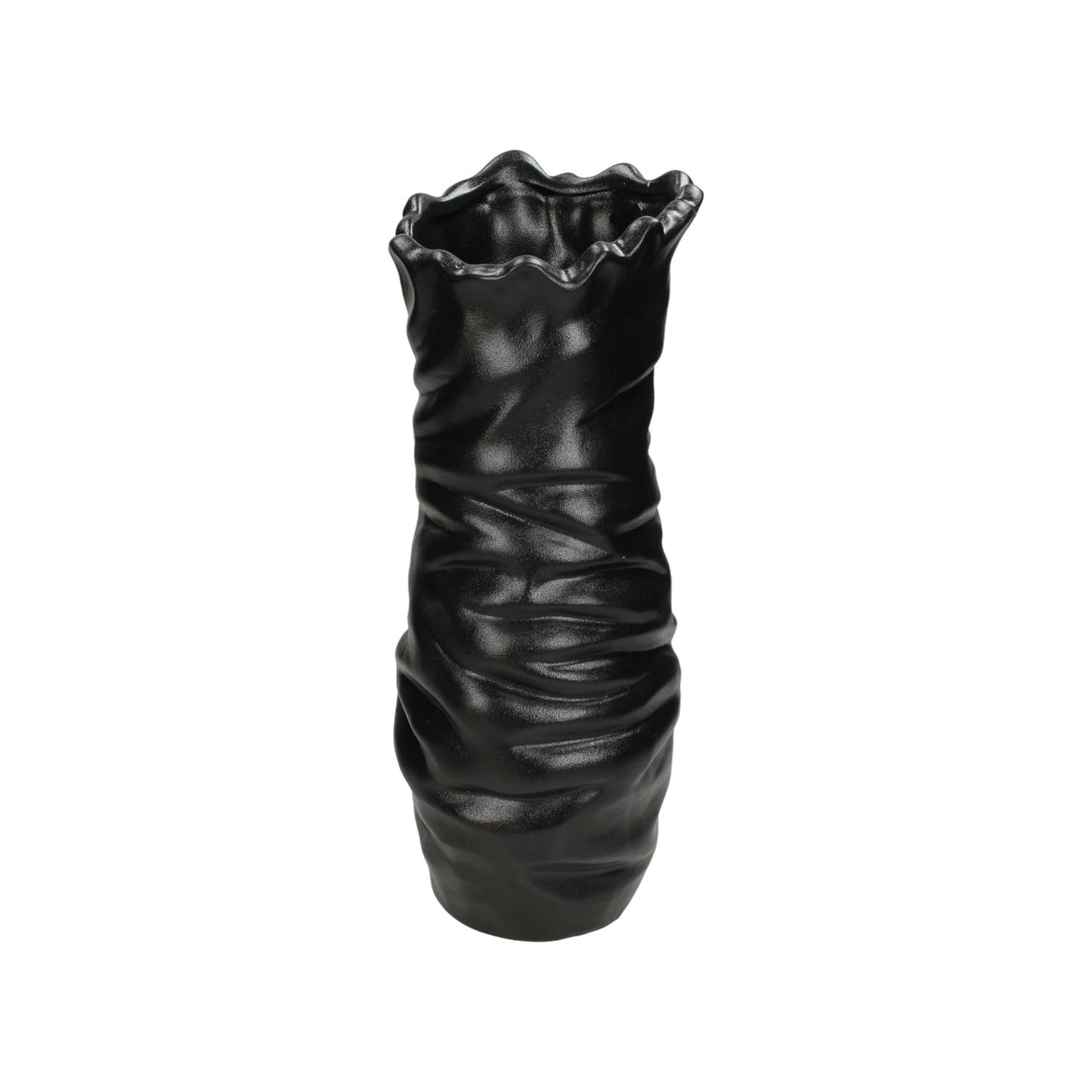 VASE FINE EARTHENWARE BLACK