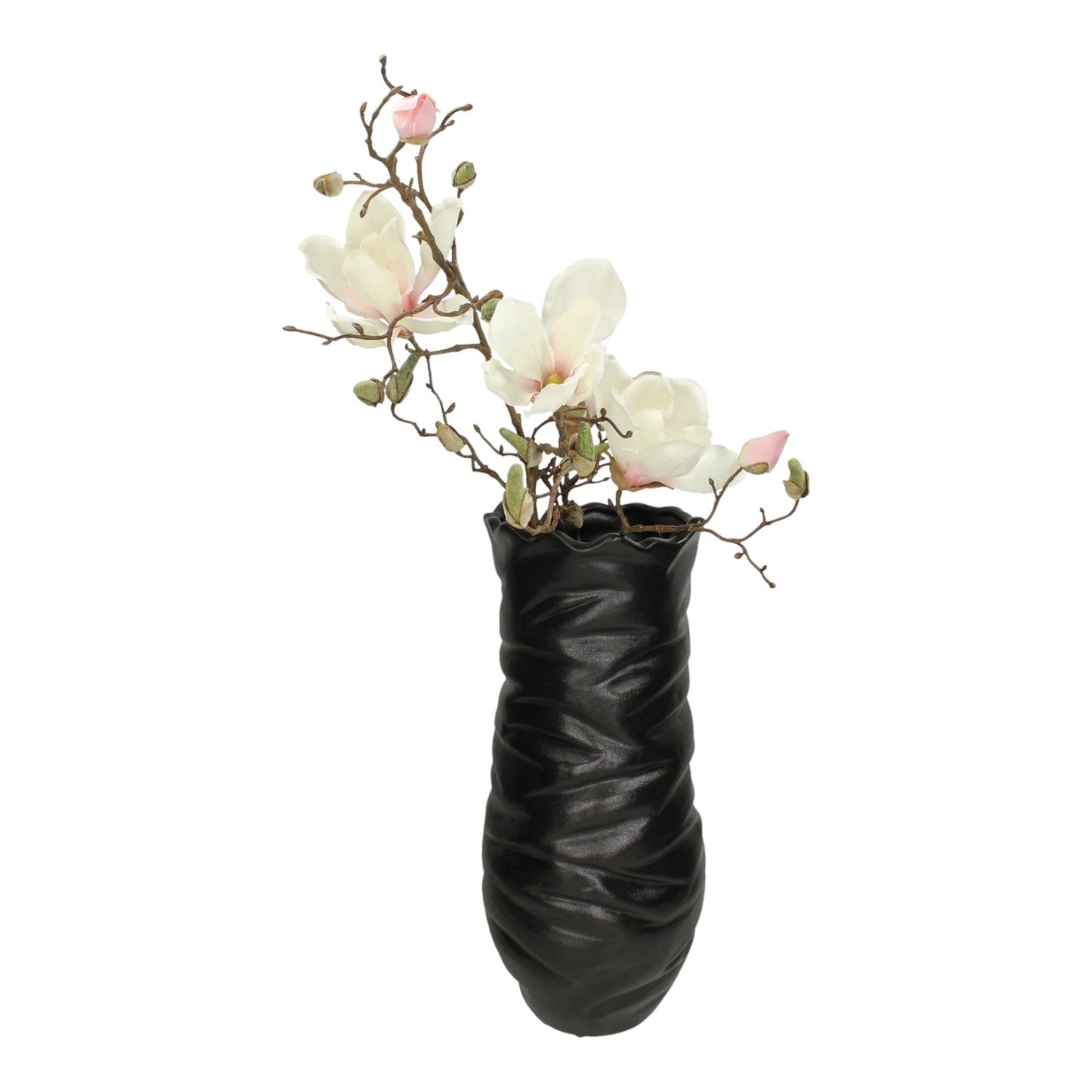 VASE FINE EARTHENWARE BLACK