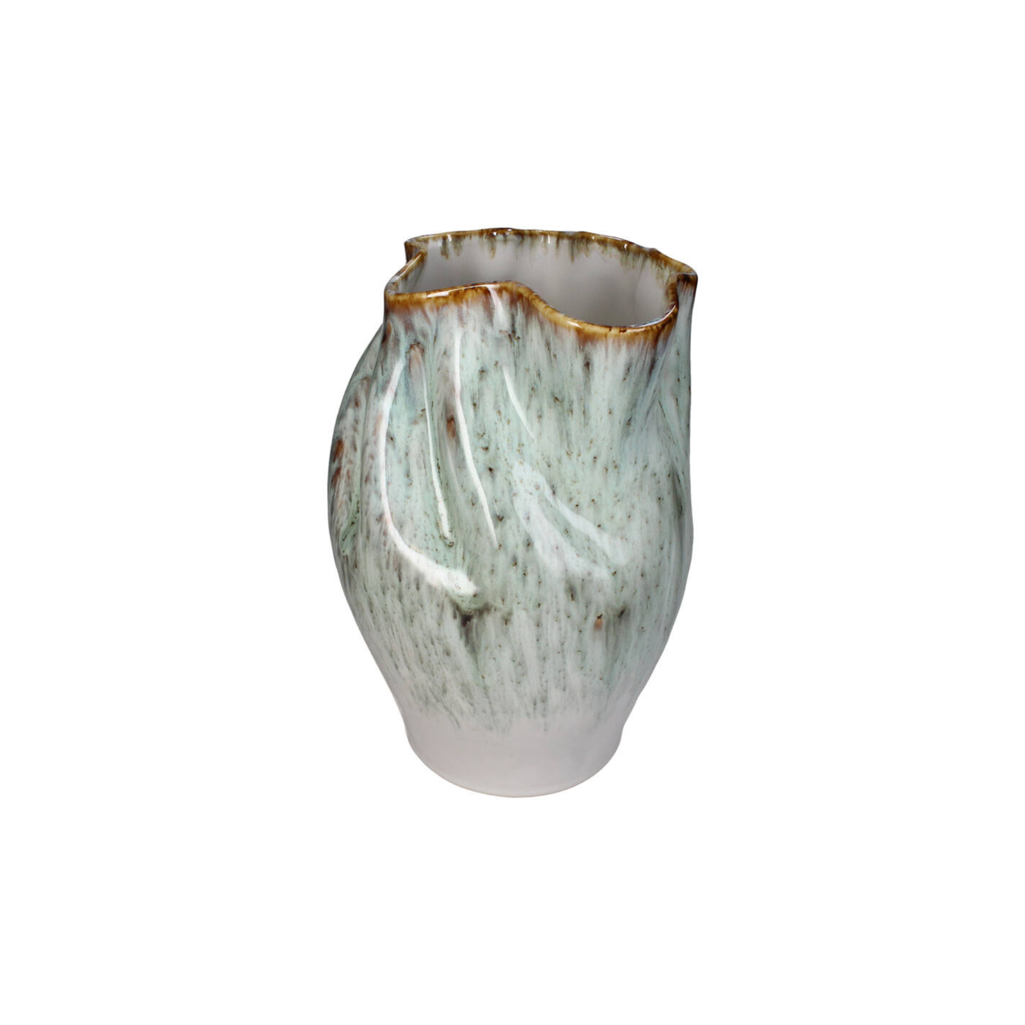 VASE GREEN STONEWARE