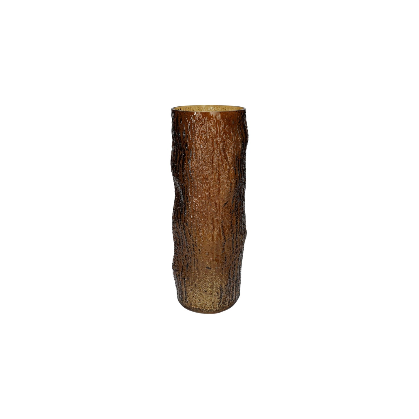 VASE TIMBER BROWN H 40 CM