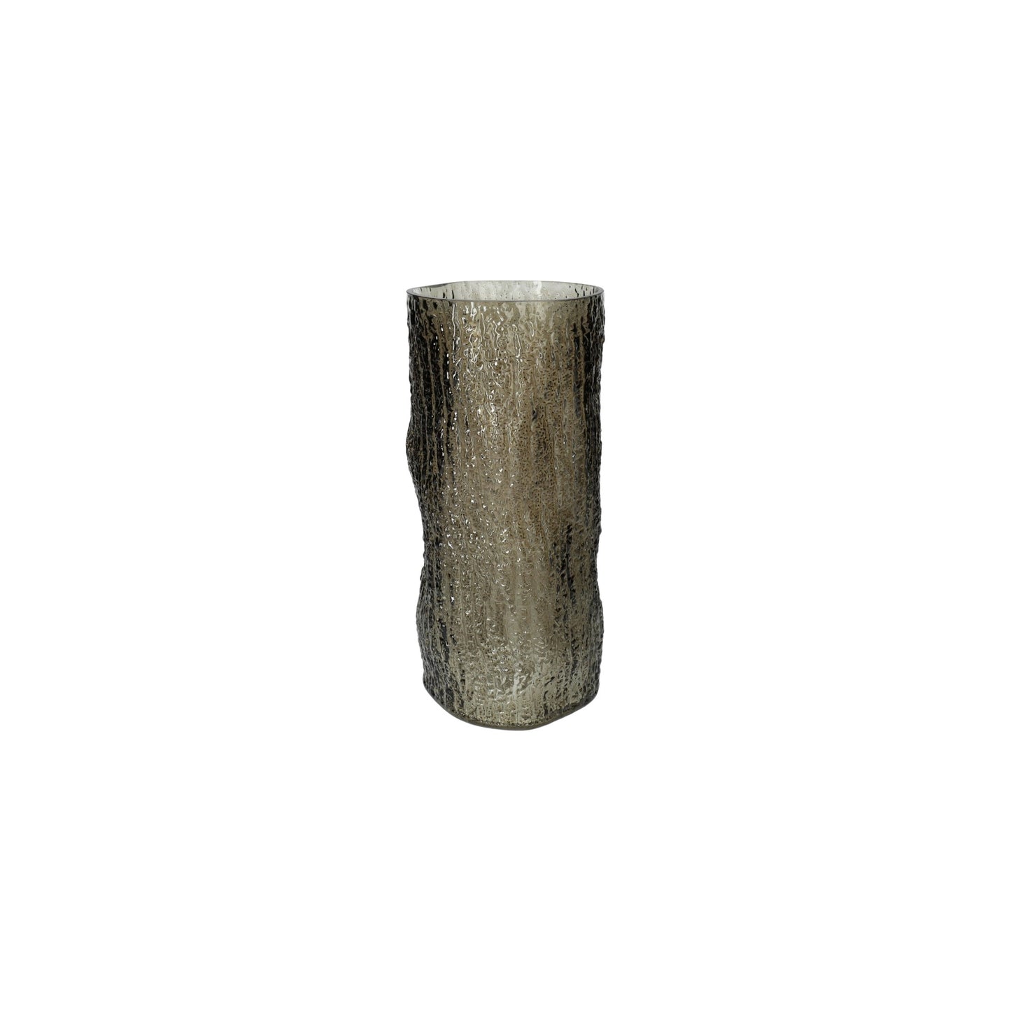 VASE TIMBER TAUPE H 32 CM
