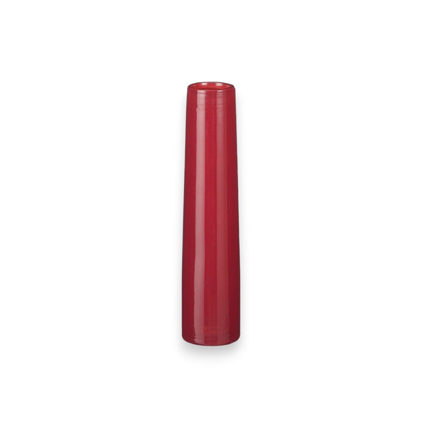 VASE XANDRA SINGLE FLOWER RED