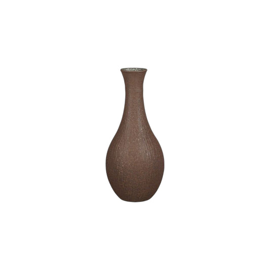 VASE DIX RECYCLED GLASS DARK BROWN