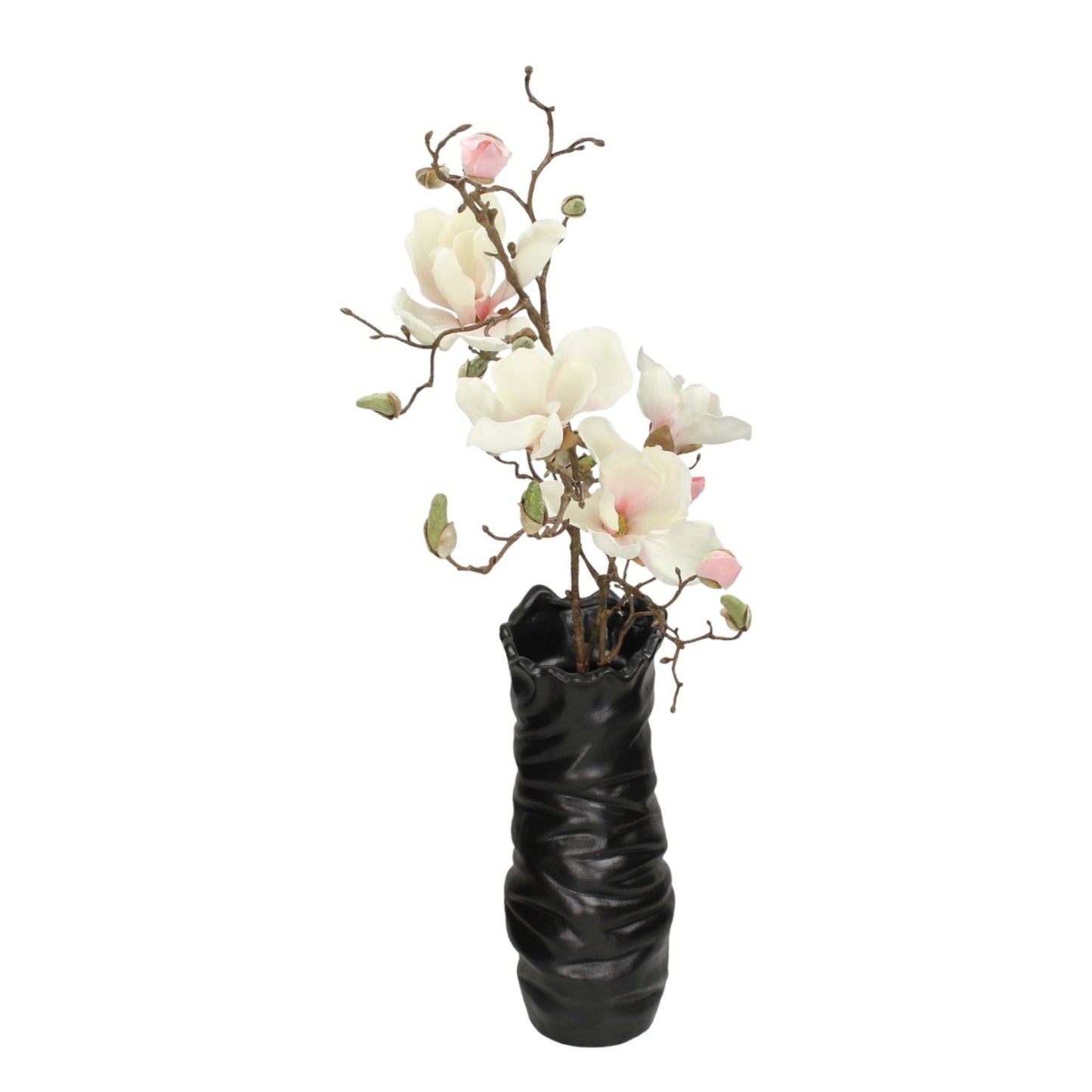 VASE FINE EARTHENWARE BLACK