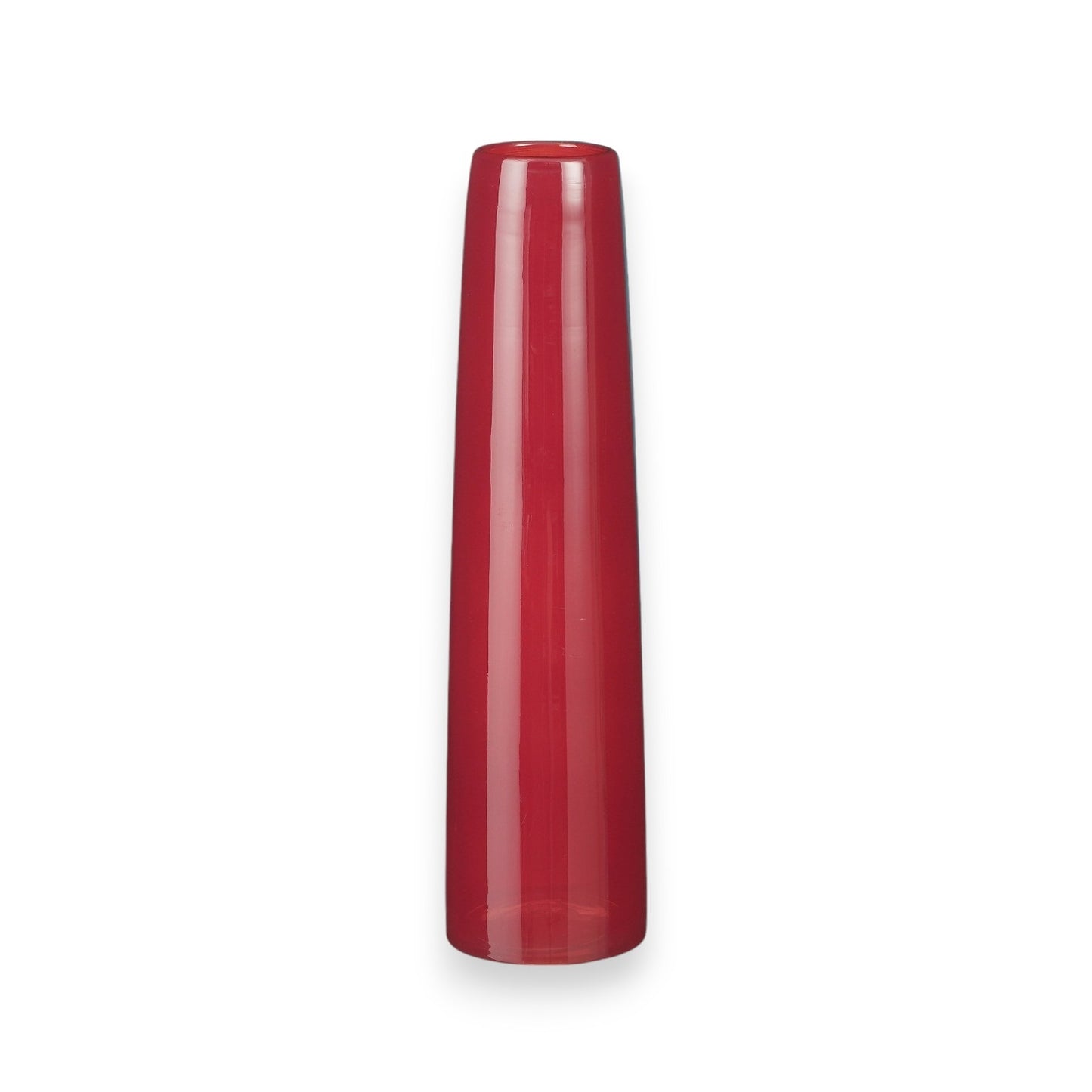 VASE XANDRA SINGLE FLOWER RED