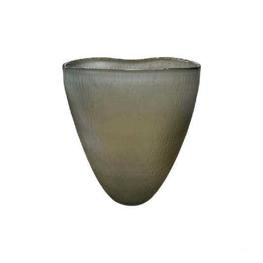 V VASE GREY